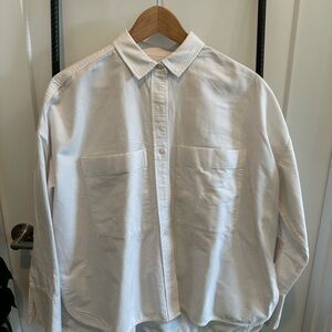 Everlane Women's White Button Down Shirt